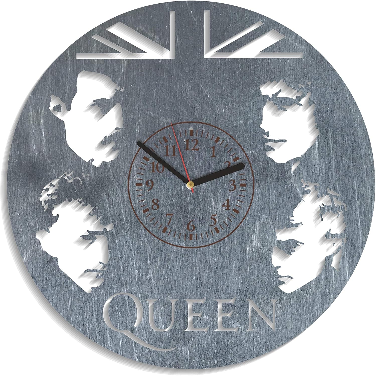 Amazon Com Nadezhdashop Queen Music Wooden Clock Queen Rock For