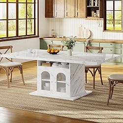 HSH Dining Table for 4–6, 63" Modern Kitchen