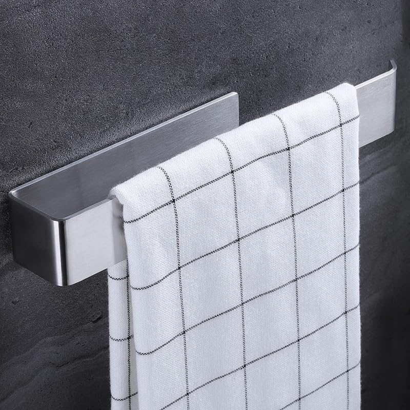 YIGII Towel Holder 26CM Self Adhesive Stainless Steel No Drilling