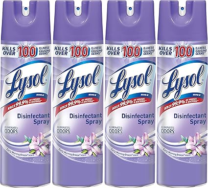 Amazon Com Lysol Disinfectant Spray Early Morning Breeze 19 Ounce Pack Of 4 By Lysol Health Personal Care Amazon Com Lysol Disinfectant Spray Early Morning Breeze 19 Ounce Pack Of 4 By Lysol Health Personal Care