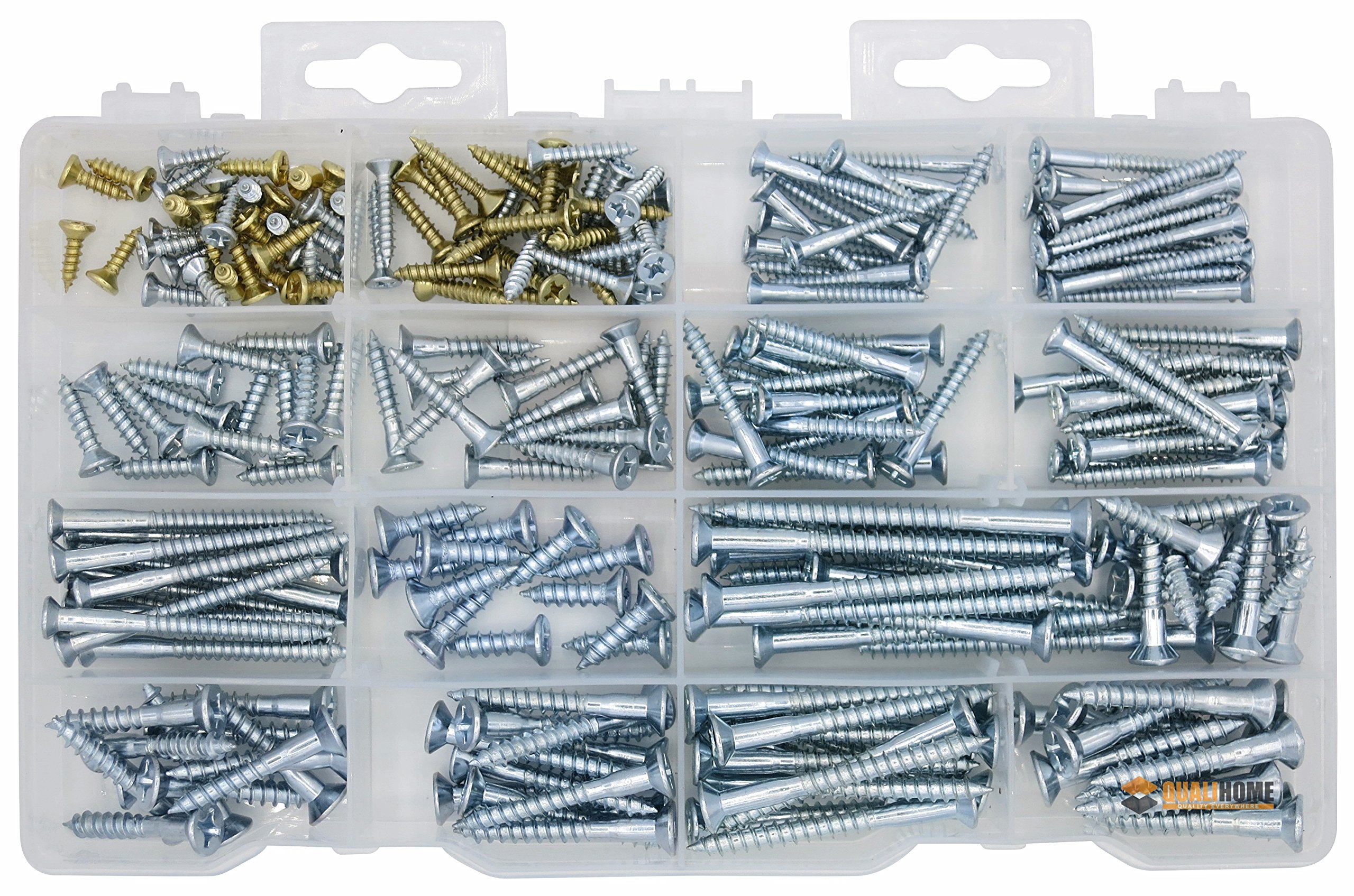 1 Best Quality Wood Screw Assortment Kit 240 Pieces eBay