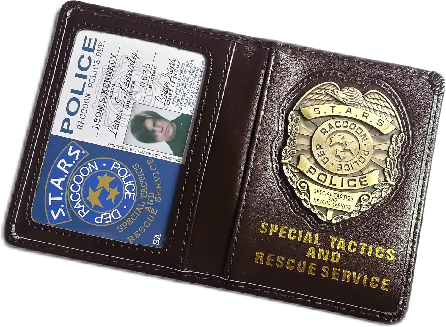 Resident Evil Biohazard S.T.A.R.S RPD Wallet Leon S. Kennedy ID Holder