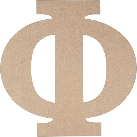 Amazon Com Wooden Greek Letter Unfinished Wood Letter Phi