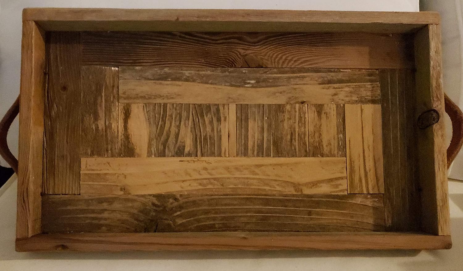 Rustic Wood Serving Tray Handmade