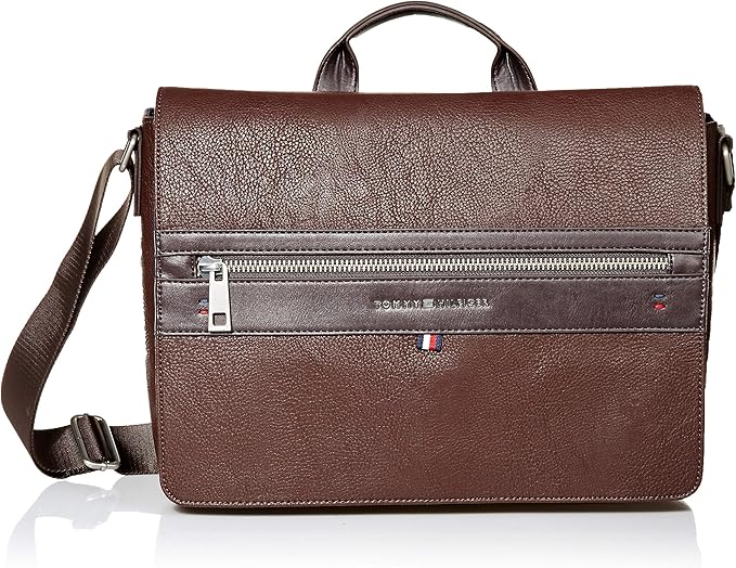 Tommy Hilfiger 汤米希尔费格 合成革 邮差包 挎包 3.1折$39.69史低 海淘转运到手约￥358