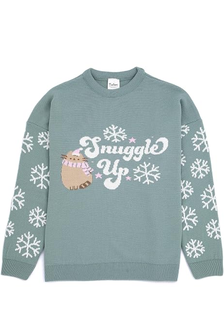 Barbie Cropped Christmas Jumper Womens Snowflakes Fairisle Pink Knitted  Sweater Small at Amazon Women's Clothing store
