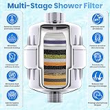 Aqua Earth Shower Filter Hard Water Chlorine Fluoride Softener Coconut Carbon view 6