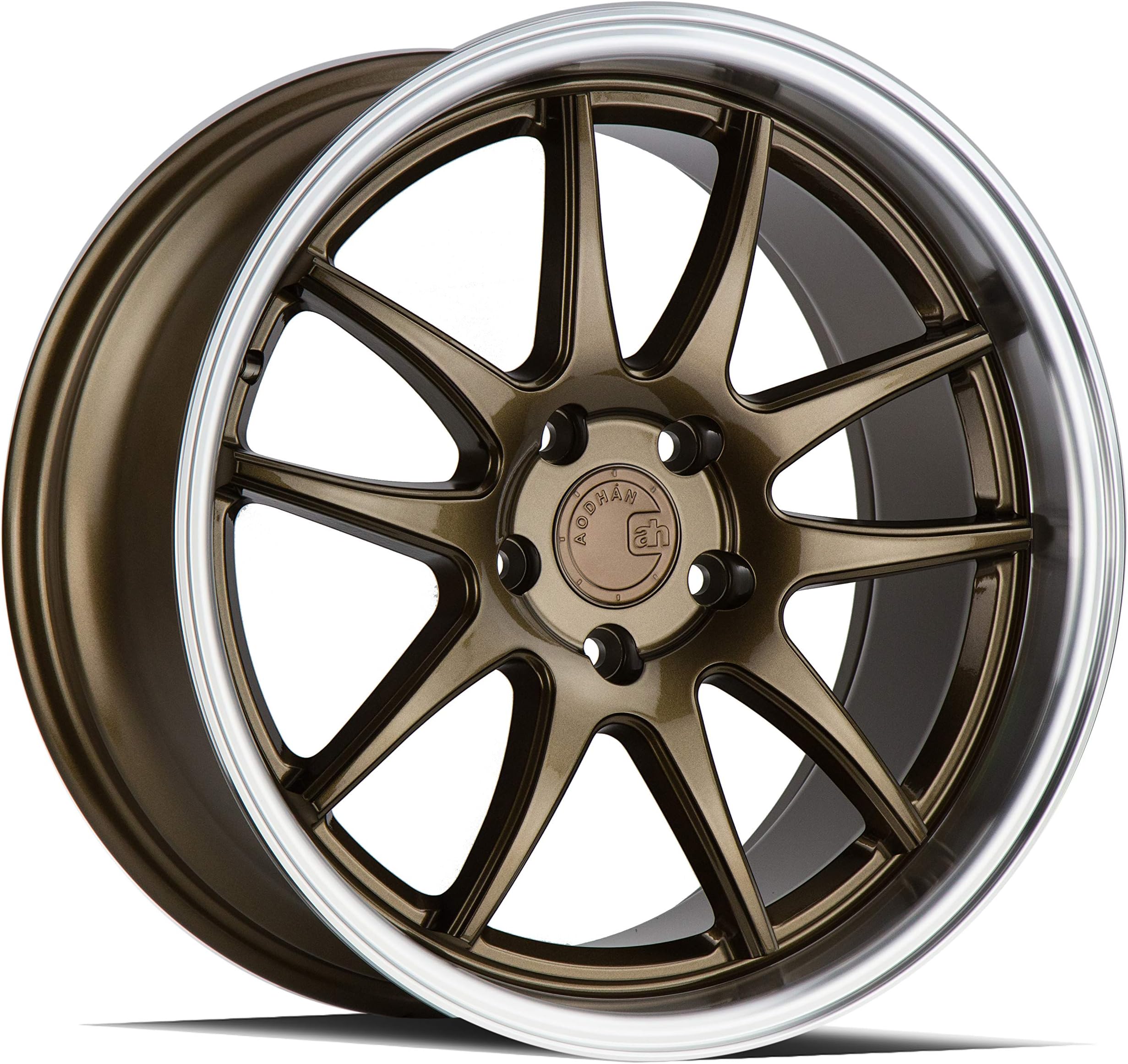 AodHan DS02 Wheel - Bronze w/Machined Lip: 19x11 Wheel Size; 5x114.3 Lug Pattern; 73.1mm Hug Bore; 22mm Off Set.