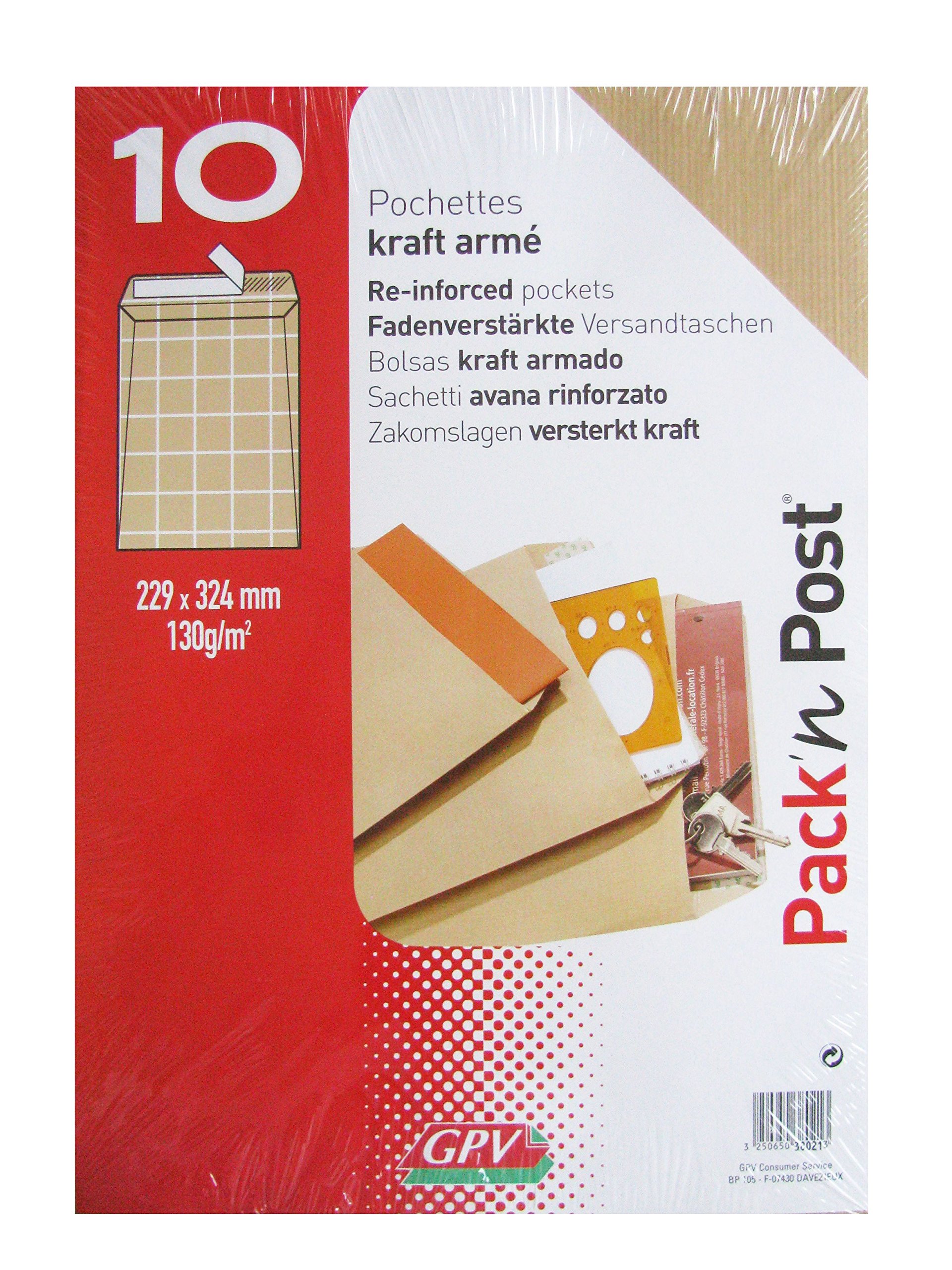 GPV Kraft 22691 Armed 229x324 mm C4 130G Bag Pack of 10