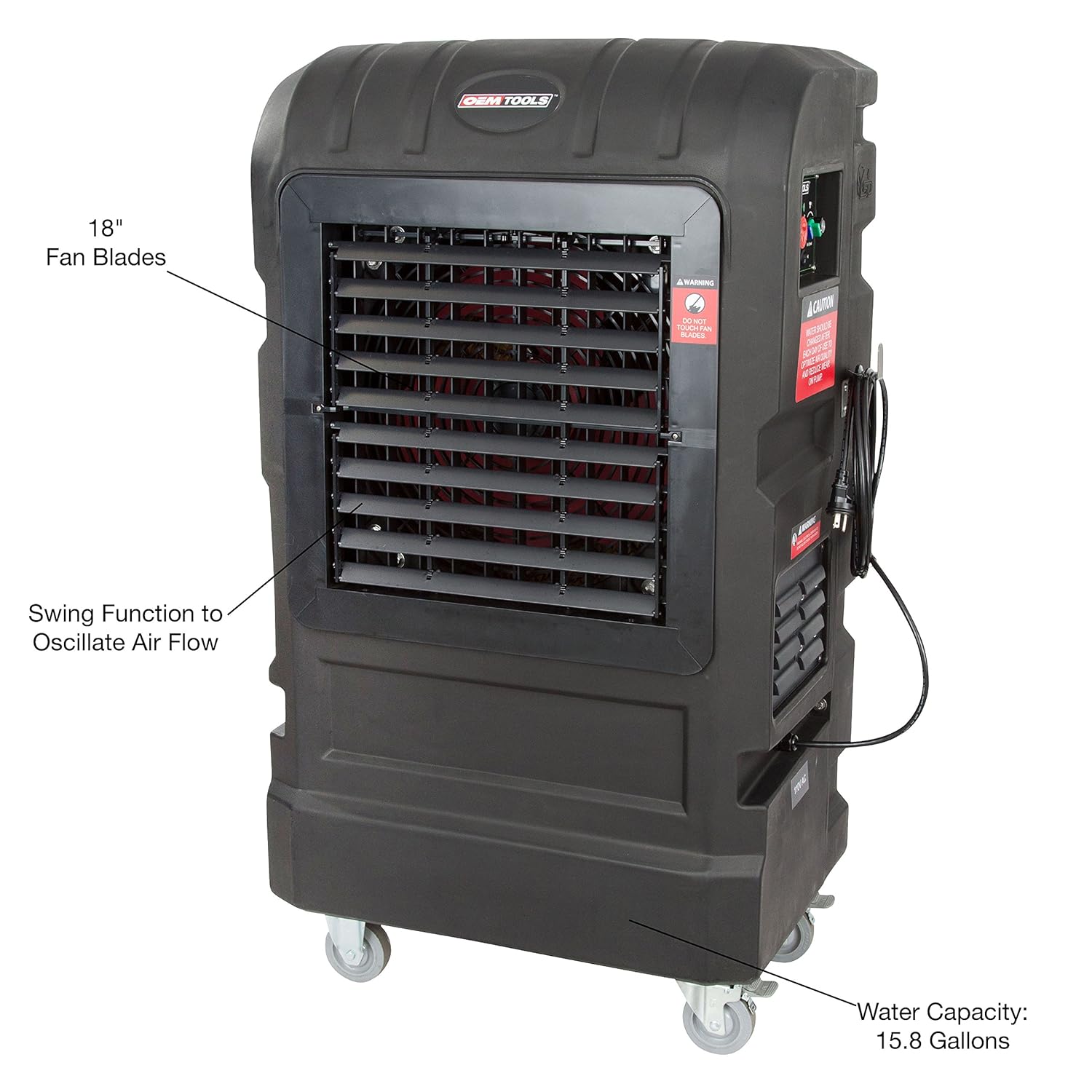 Oemtools 23975 8 246 Cfm Variable Speed Evaporative Cooler Air Conditioners Accessories Saidli Appliances