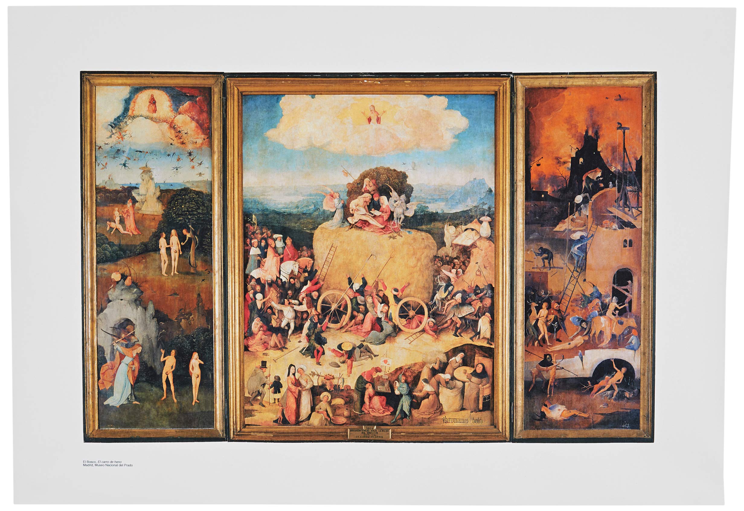 Official Reproduction of the Prado Museum "Fairy Cart Triptych"