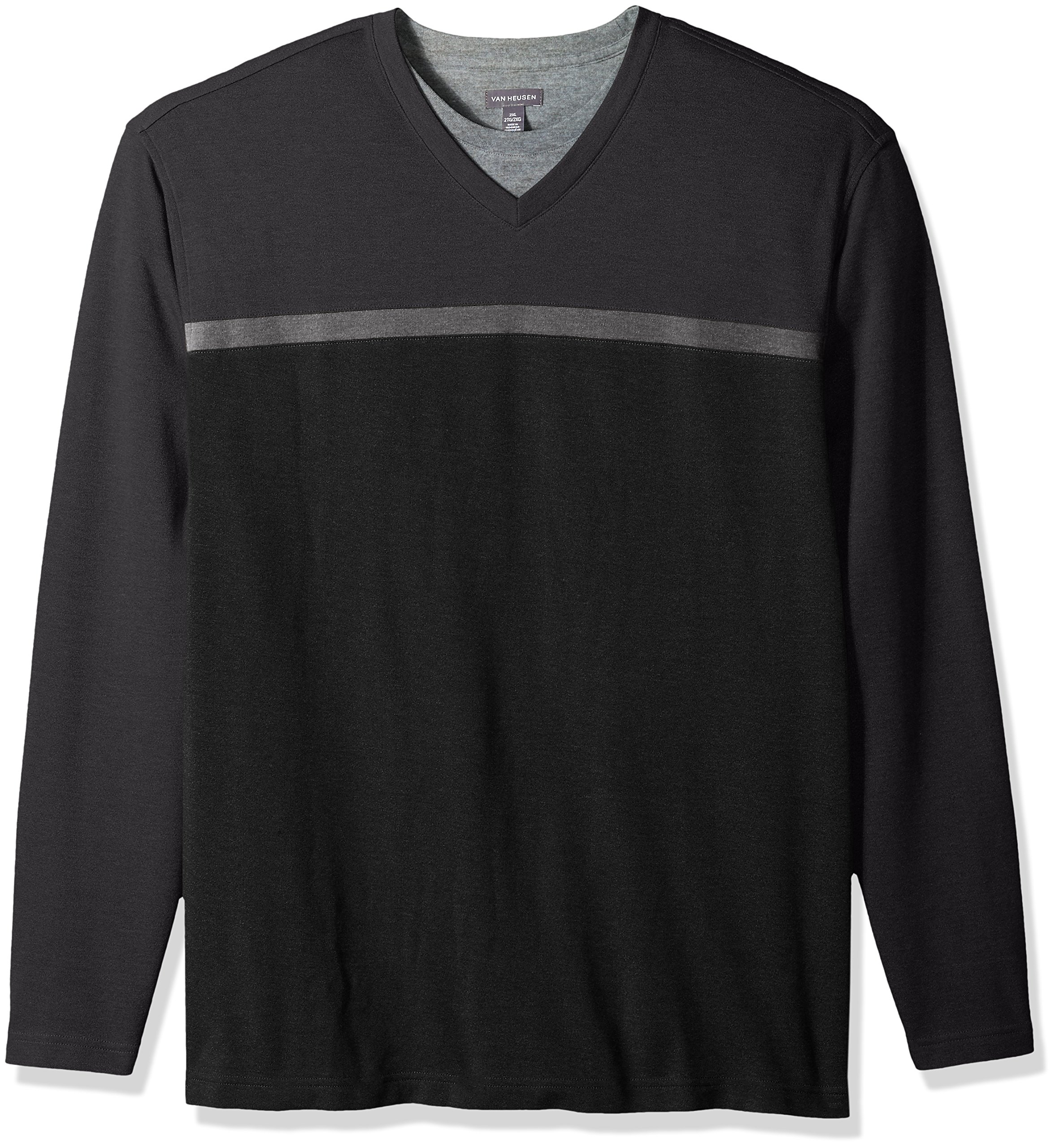 Van Heusen Men's Big and Tall Flex Long Sleeve 1/4 Zip Soft Spectator