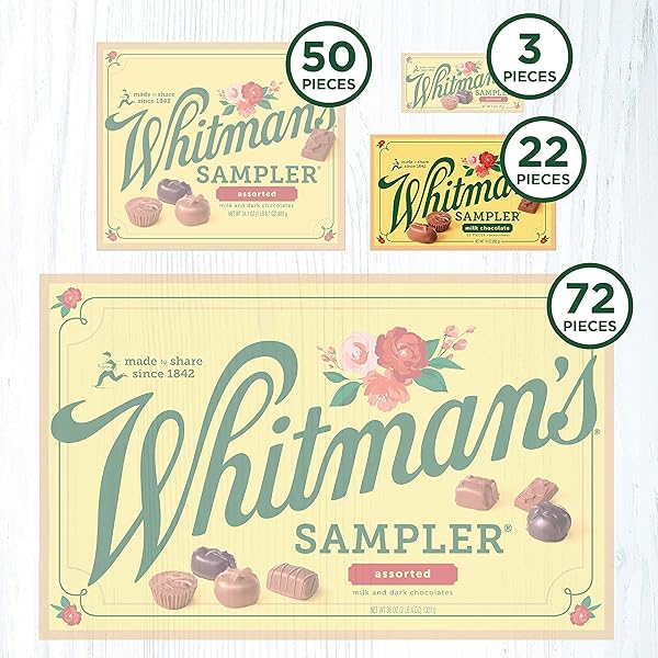 WHITMAN’S SAMPLER MOTHER’S DAY MILK CHOCOLATES GIFT BOX, 10 OUNCE (22 PIECES)