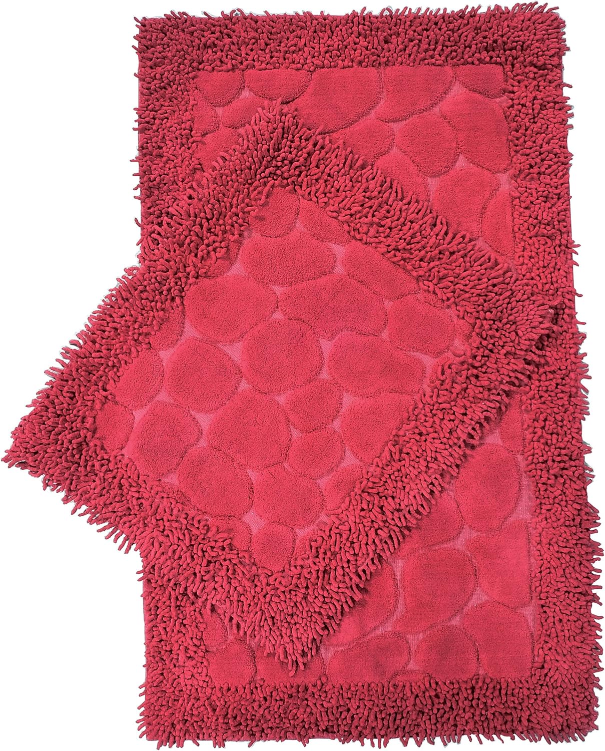 Chiara Rose Cotton 2 Piece Bath Rug Set Extra Large