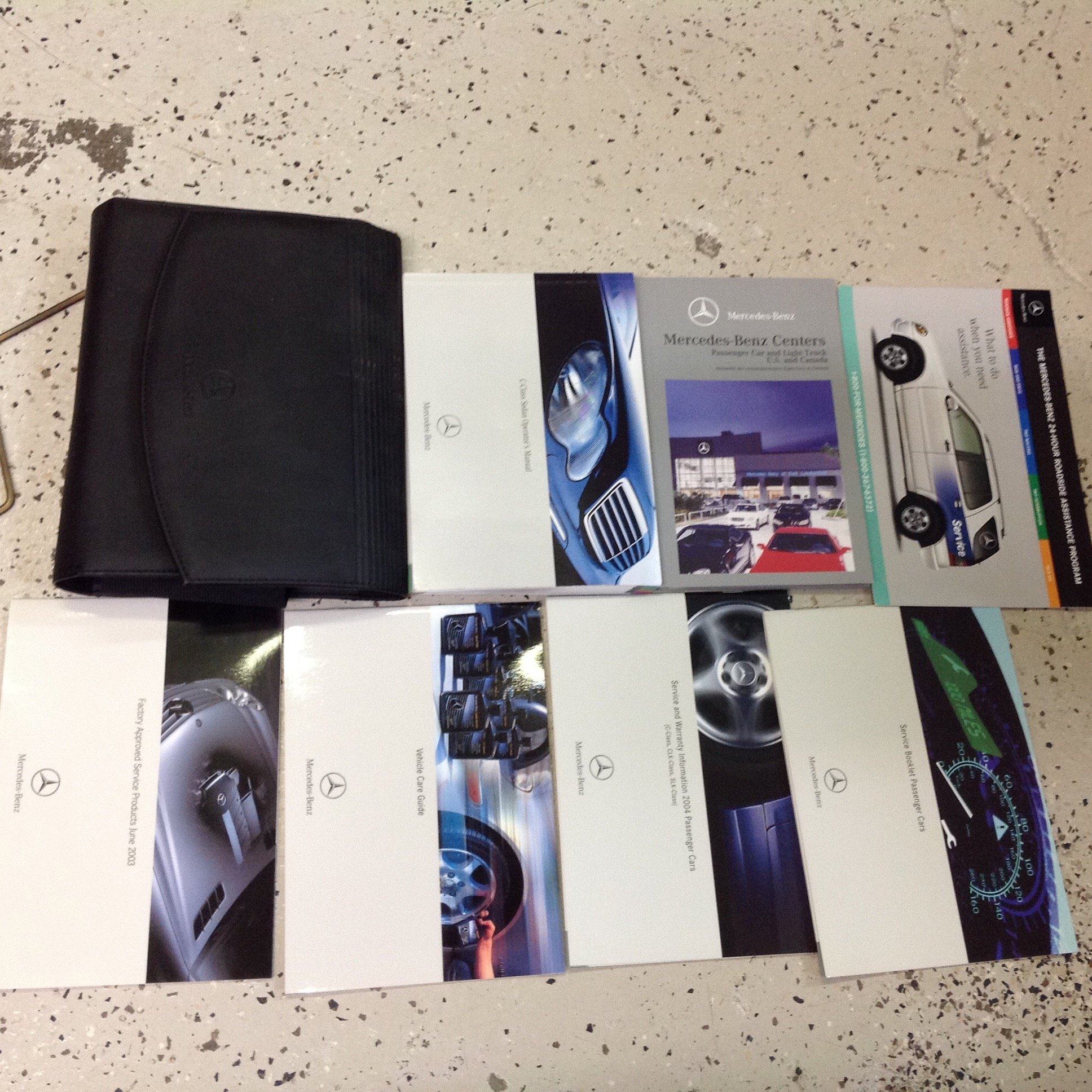 2004 MERCEDES BENZ C CLASS C230 C300 C350 Owners Manual SET KIT W CASE  FACTORY Paperback – 2004