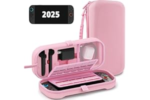 TIKOdirect Carrying Case for Nintendo Switch 2 (2025) & 2021 OLED & 2017, Travel Hard Shell Portable Bag with 24 Game Card Sl