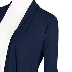Urban CoCo Women's Drape Front Open Cardigan Long