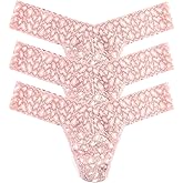 hanky panky - Daily Lace Low Rise Thongs for Women | 3 pack | Comfortable Seamless Underwear Lingerie | One Size (2-12)
