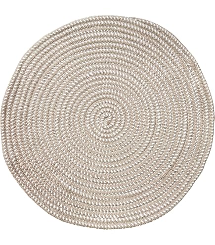 Amazon.com: MVSUTA Handwoven 3ft Round Cotton Rope Rug with