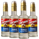 Torani Vanilla Flavored Drink Syrup, 12.7 fl oz, 4 Pack