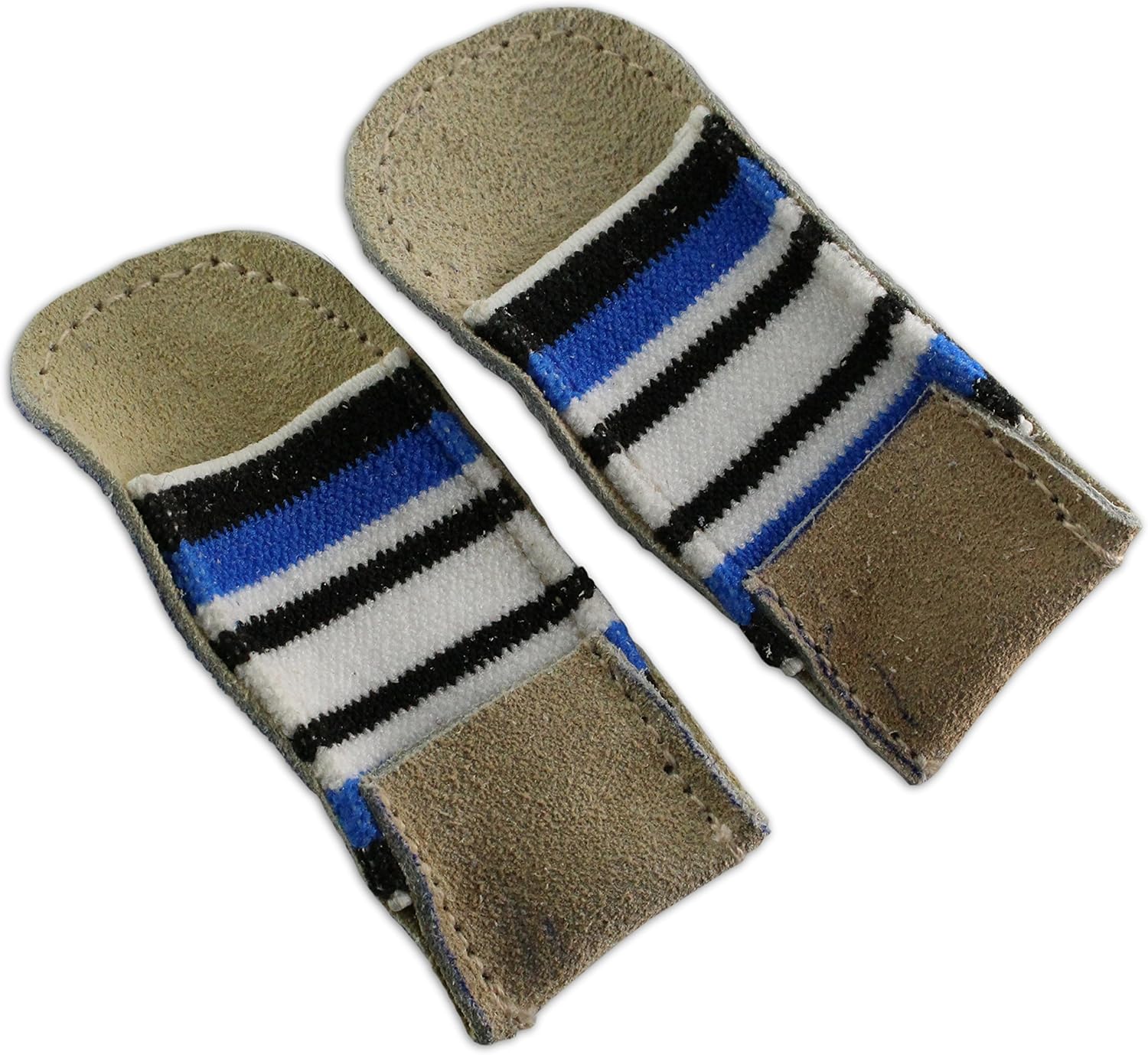 2x Leather finger guard protectors closed end sewing stitching jewellry