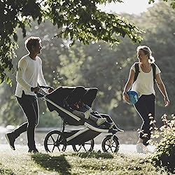 Thule Urban Glide 2 Jogging Stroller, Black/Silver
