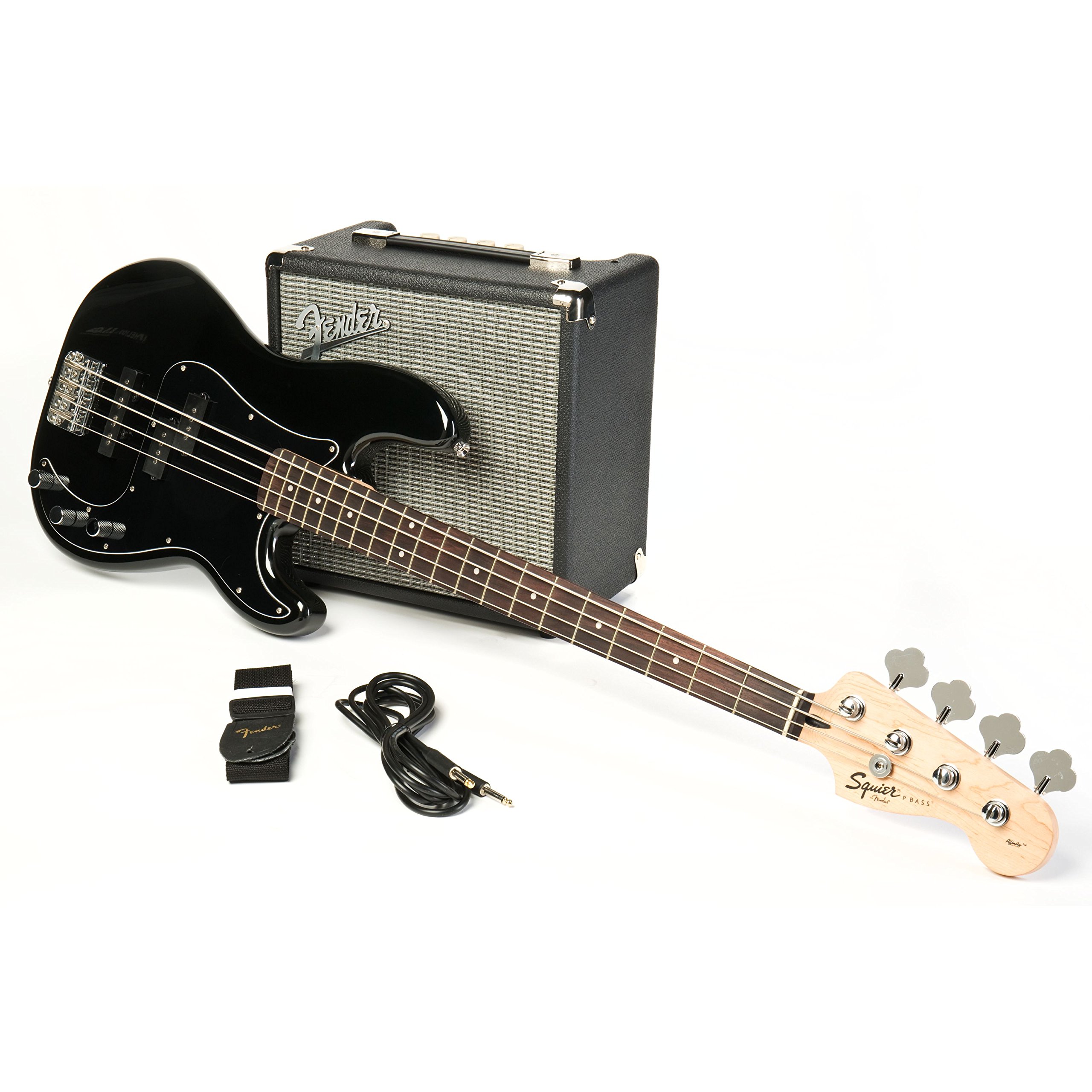 Squier Affinity Series Precision Bass PJ Pack, Black Buy Online in United Arab Emirates at