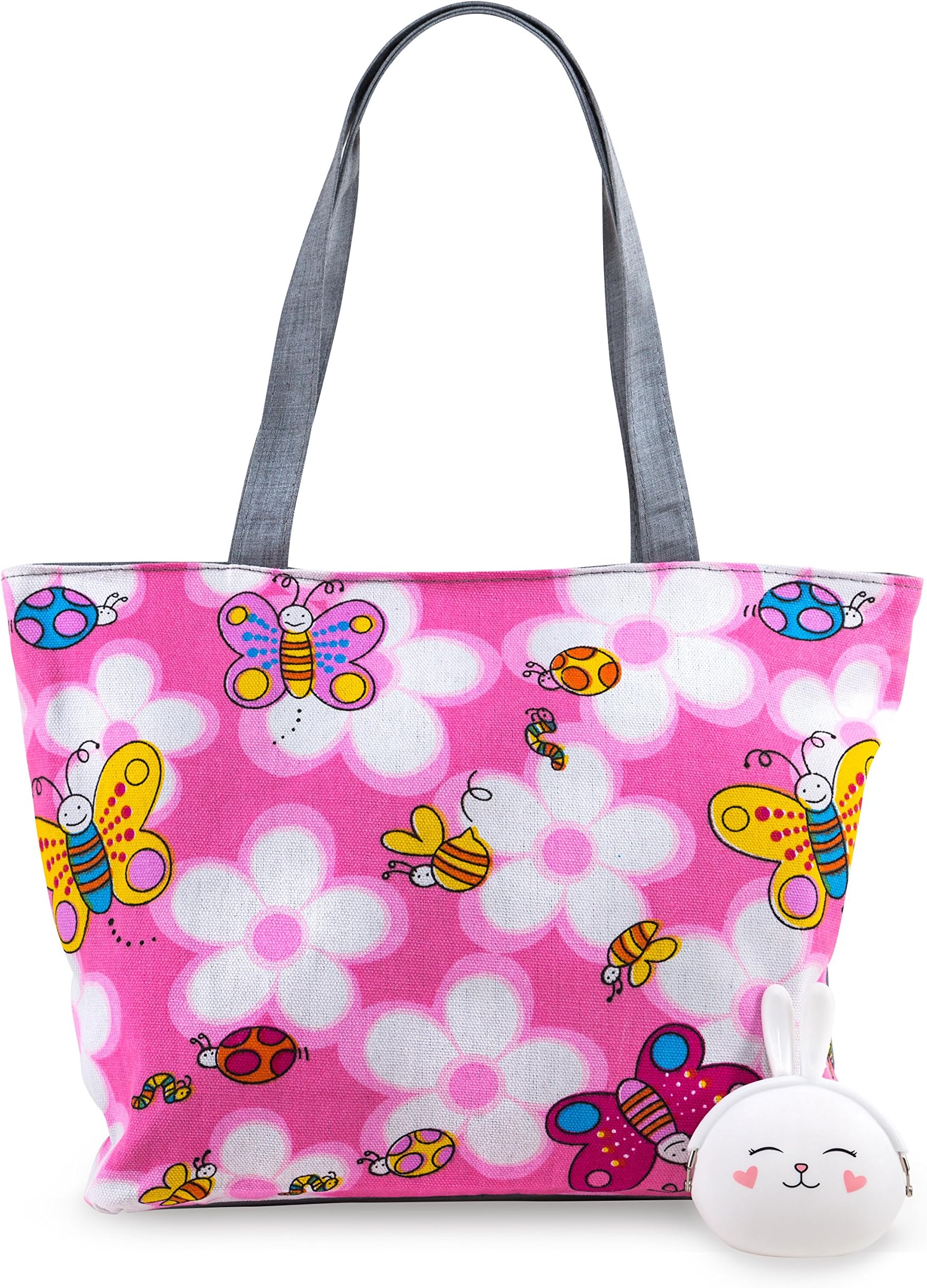 Toddler Overnight Bag - Tote Bag for Girls - Cute Kids Travel Carry On Bag by Pardao