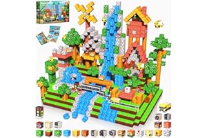 Annexfun Magnetic Blocks - 150PCS Magnetic Building Blocks Road Forest Magnetic Cubes - STEM Toys for Montessori Toddler Birthday Gifts -STEM Sensory Construction Toys for Kids Ages 3+ for Boy & Girl