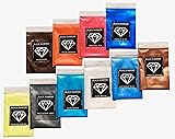 BLACK DIAMOND PIGMENTS VARIETY PACK 1 (10 COLORS) Mica Powder PURE, 2TONE series variety pigment packs (Epoxy,Paint,Color,Art)