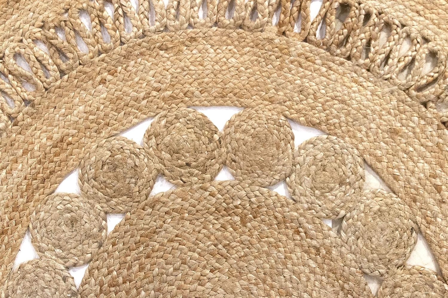 HAMID, Rug Jute Round Alhambra Nazari Natural Colour, Jute Rug, Area Rug 100% Jute Fibre Handmade - Image 5