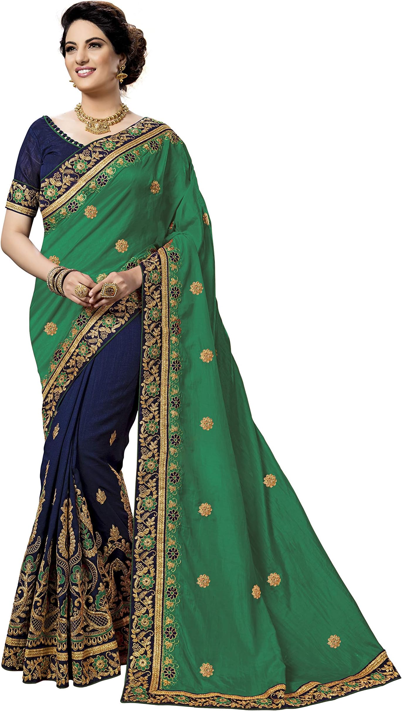 Silk Embroidery Saree(K831)