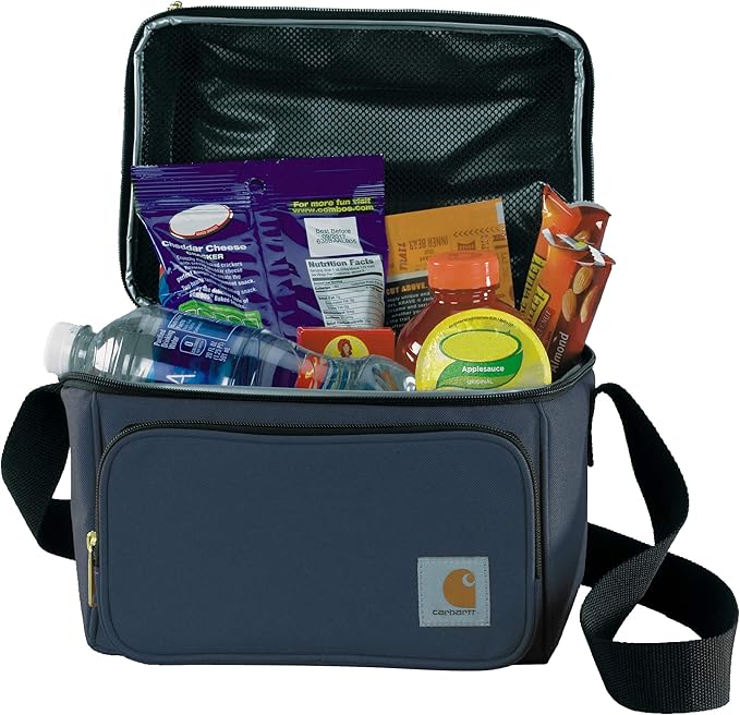 Carhartt Deluxe Dual Compartment Insulated Lunch Cooler Bag, Navy