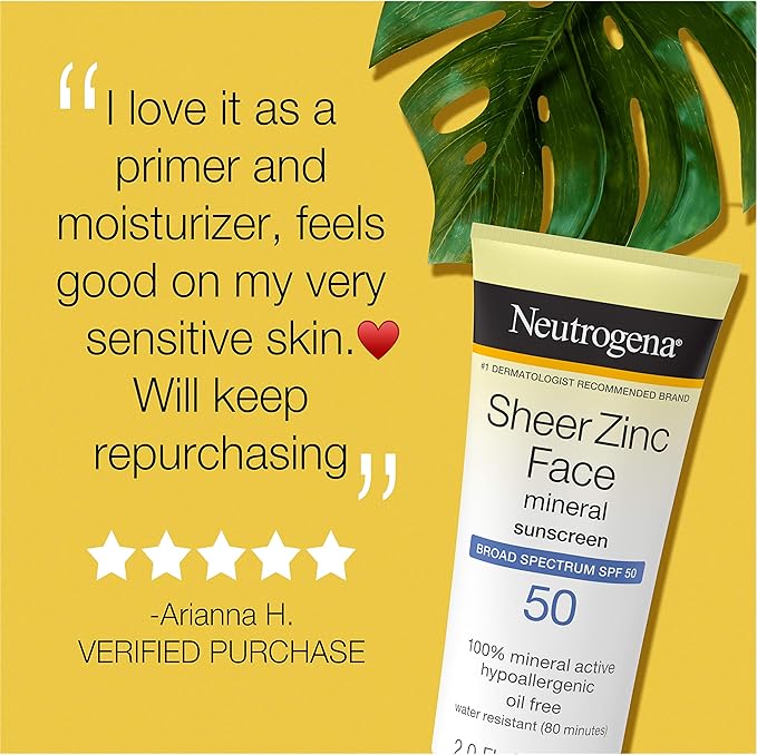 neutrogena zinc sunscreen ingredients