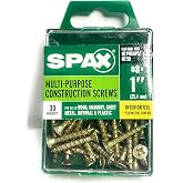SPAX No. 8 x 1 in. L Phillips/Square Flat Head Multi-Purpose Screws 30 pk