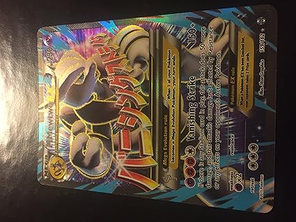 Amazon Com Mega M Mewtwo Ex 159 162 Xy Breakthrough Holo Full Art Toys Games