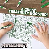 Minecraft 72 Colouring Pencils Set Creeper Design Kids Official Merchandise Gift view 5