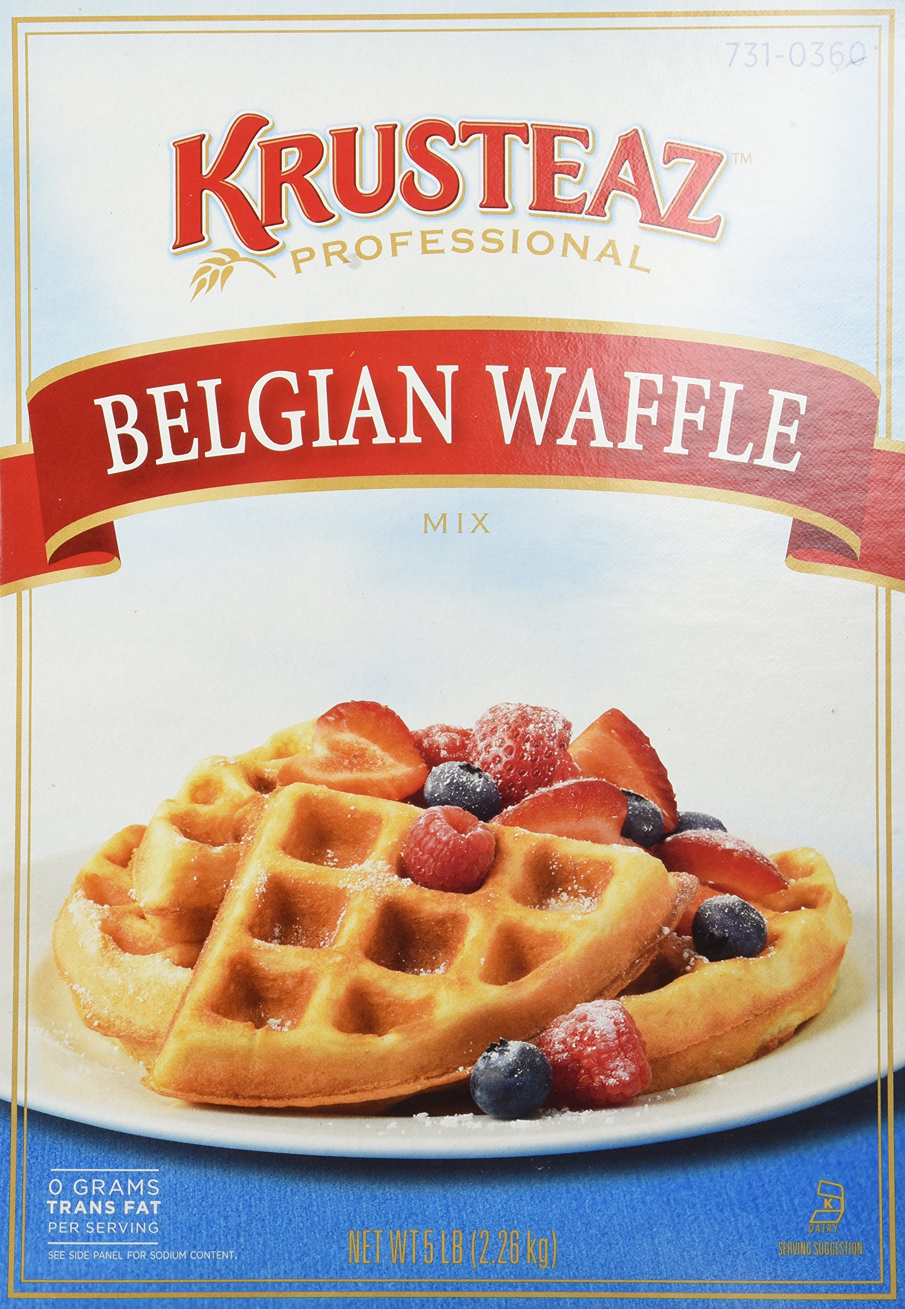 Krusteaz Belgian Waffle Mix 5 Pound Foodservice Bag Buy Online in