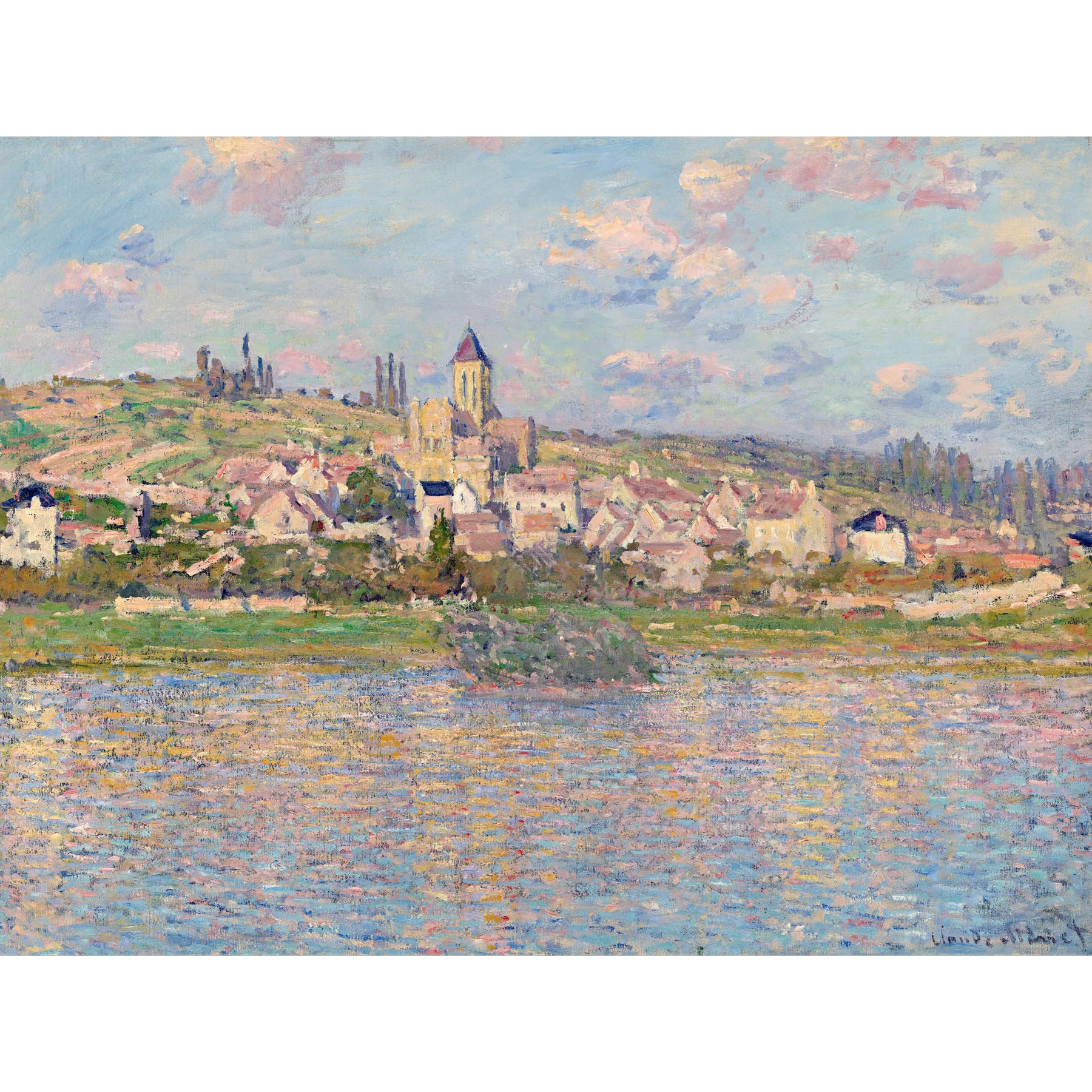 Claude Monet Vetheuil Extra Large Wall Art Print Premium Canvas Mural