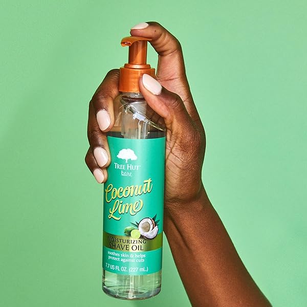 TREE HUT BARE MOISTURIZING SHAVE OIL, BASIC, COCONUT-LIME, 7.7 FL OZ