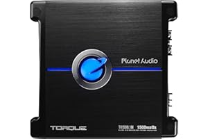 Planet Audio TR1500.1M Torque 1500 Watt, 2 Ohm Stable Class A/B, Monoblock, Mosfet Car Amplifier with Remote Subwoofer Contro