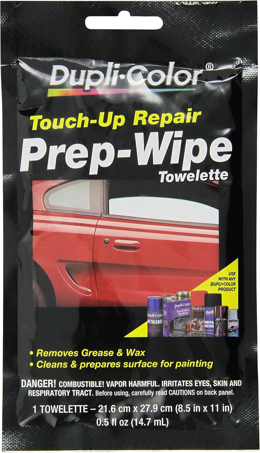 DupliColor PW100 Prep Grease and Wax Remover Prep Wipe, Paint, Body