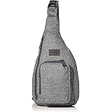 Vera Bradley Women's Recycled Lighten Up Reactive Mini Sling Backpack, Gray Heather, One Size