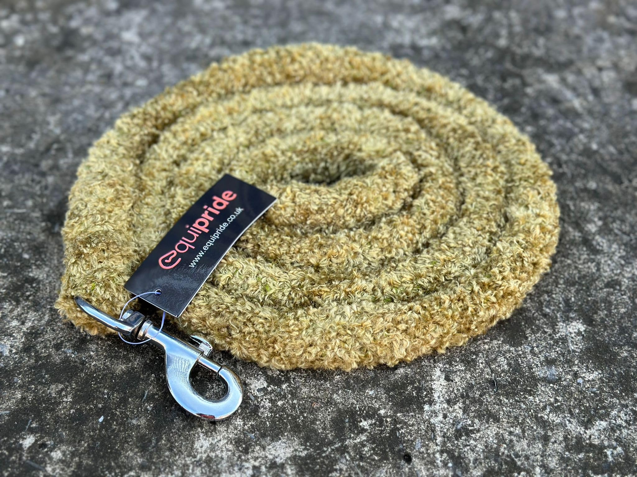 Horse Lead Rope for Headcollar Dog Leash Super Soft Grip (Mustard)