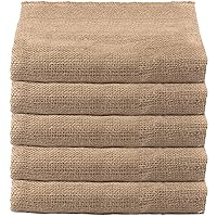 HAKZEON Burlap Bags,5 Pack 40x24 Inch Planting Growing Bags for Vegetables,Potato Sack Race Bags, Reusable Sturdy Storage Bag