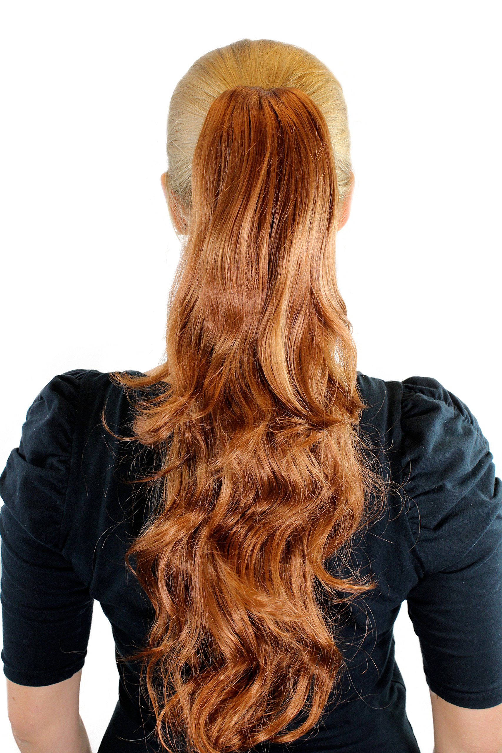 WIG ME UP - JL-0082-30 Ponytail Hairpiece extension long wavy layered light copper brown 20inch