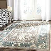 SAFAVIEH Valencia Collection Area Rug - 5' x 8', Chocolate & Alpine, Boho Chic Distressed Design, Non-Shedding & Easy Care, I