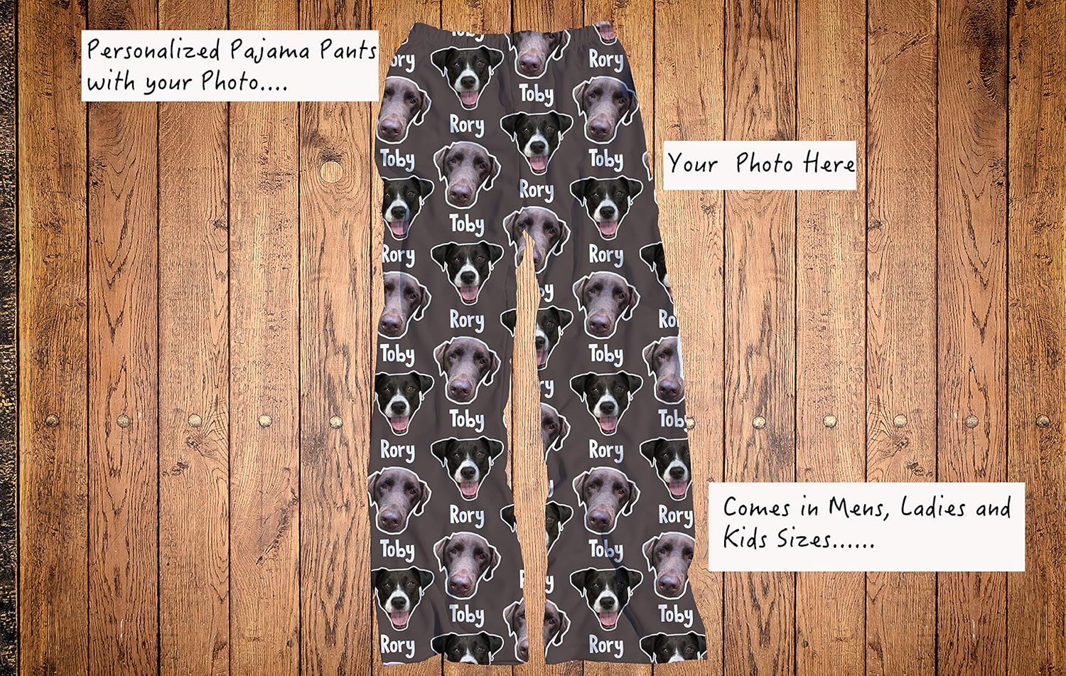 Amazon.com: Your dogs on pajama pants, face pajama pants, personalized