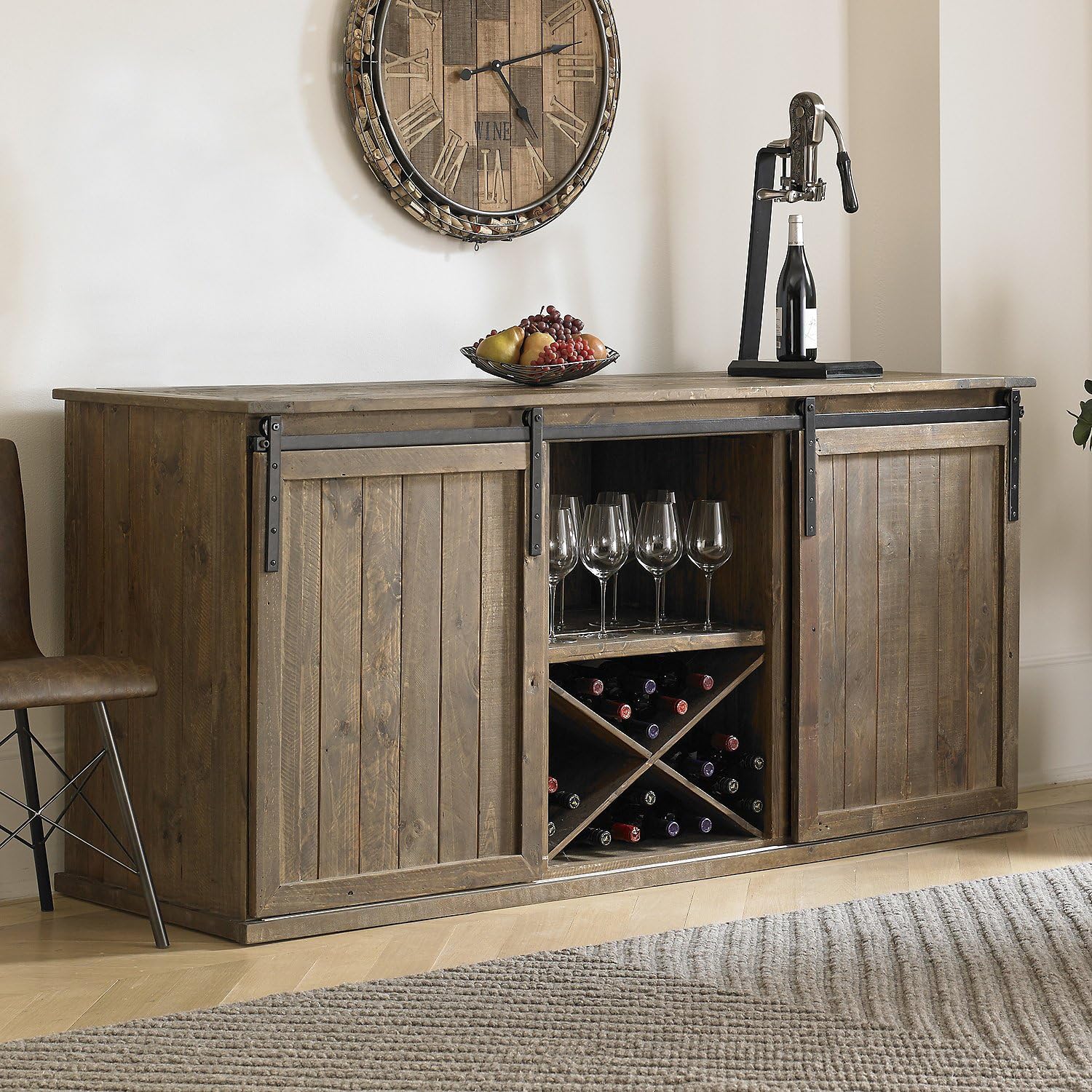 Best Barn Door Wine Storage Cabinet
