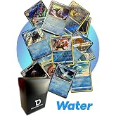 Water Type TCG Assortment Bundle || Guaranteed Ultra Rare Water Card + 30 Random Water Type Cards + Dan123yal Deck Box